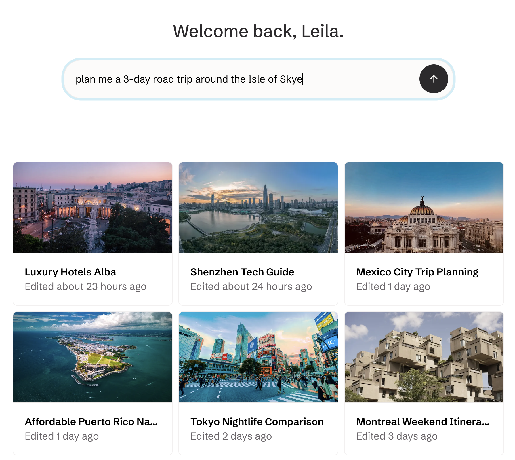 Screenshot of a beautiful Stardrift homepage