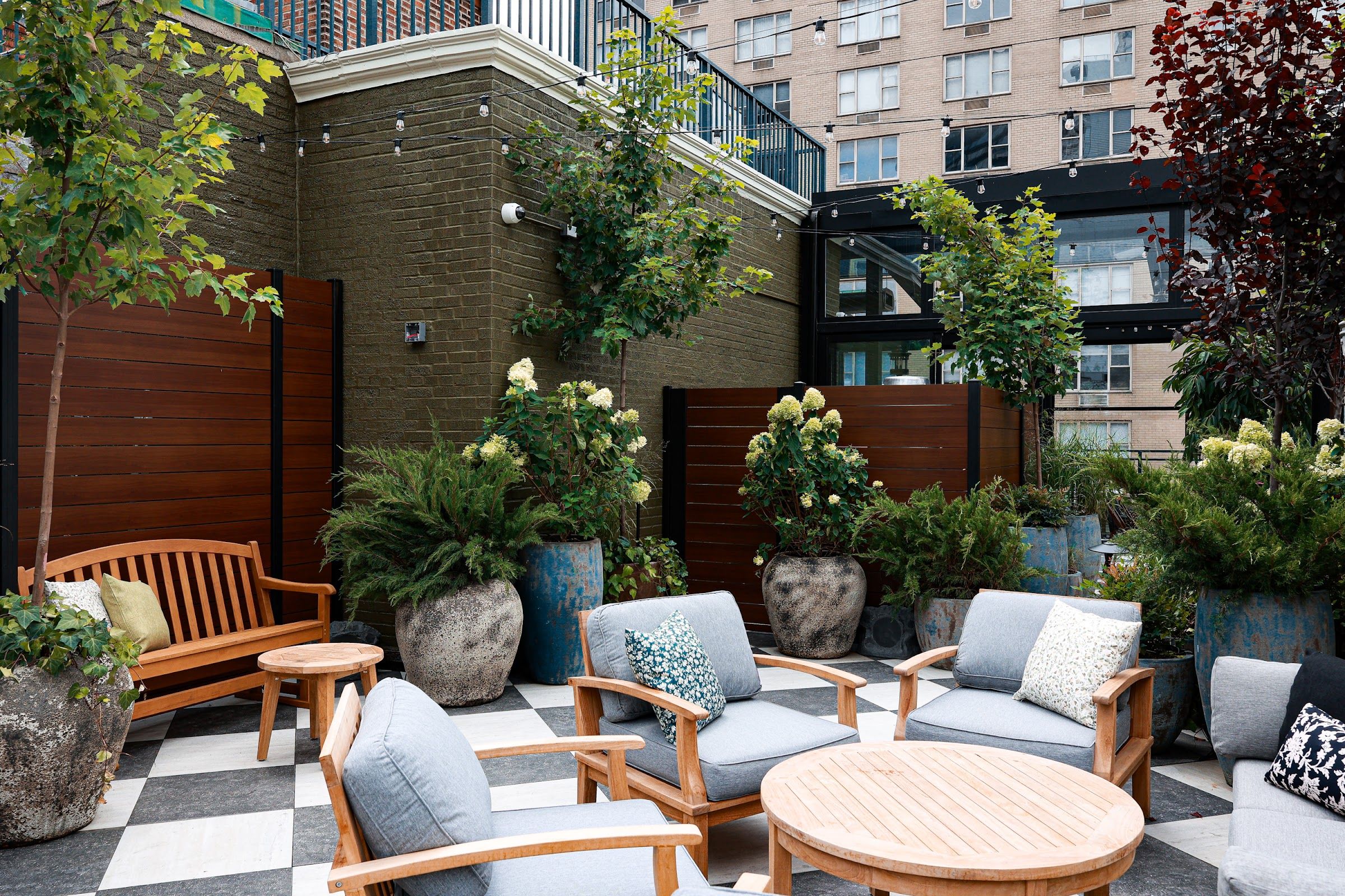 Vintage Green Rooftop