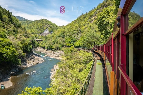 Sagano Scenic Railway trolley train