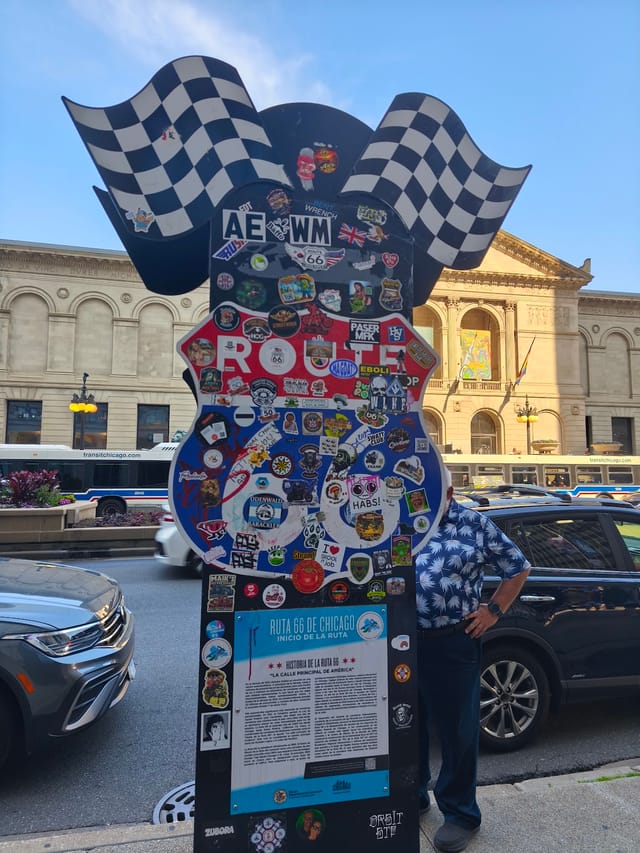 First Route 66 Sign in Illinois
